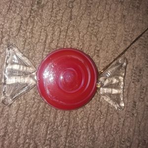 Christmas Tree Ornament Handblown Glass Candy Ornament